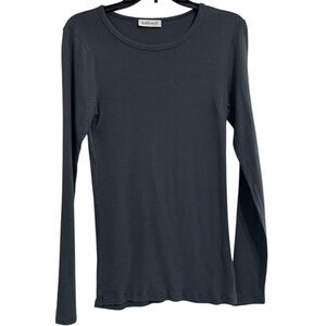 KettleWell Colours Long Sleeve Gray Shirt Size Small Round Neck